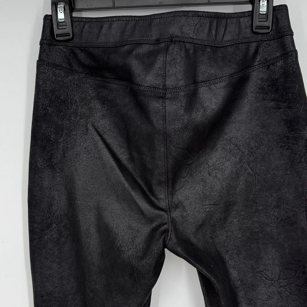 Free People Midnight vegan suede skinny leggings in black size 6